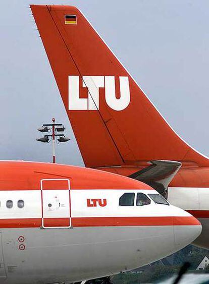 Aviones de la compañía alemana LTU.