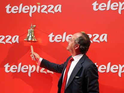 Pablo Juantegui, presidente de Telepizza, en la salida a Bolsa de la compa&ntilde;&iacute;a. 
