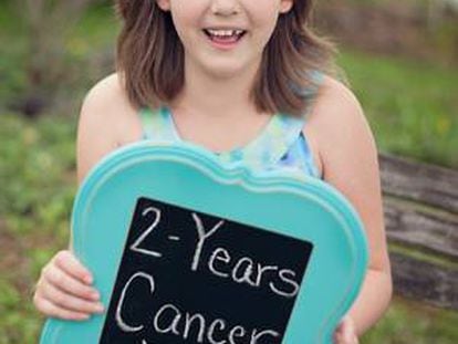 La niña Emily 'Emma' Whitehead celebra dos años sin cáncer.