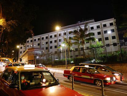 El consulado estadounidense en Hong Kong.