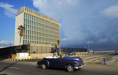 La embajada de Estados Unidos en La Habana, Cuba