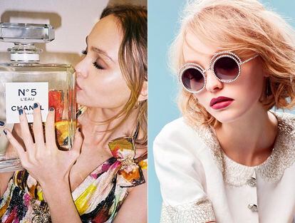 Lily-Rose Depp, 17 años, imagen de la colección de gafas de Chanel y futuro rostro de l’eau de Chanel nº5.