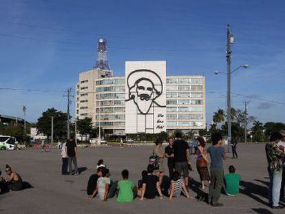 Plaza de la Revoluci&oacute;n de La Habana, cita de la frustrada &quot;performance&quot;
 