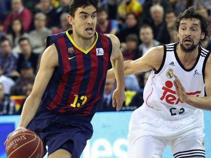 Satoransky y Lull en el Barça-Madrid.