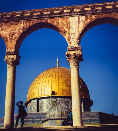 La cúpula de la roca, lugar de culto del islam en Jerusalén.