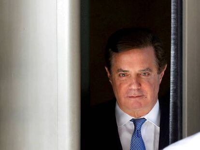 Manafort al salir de un juzgado de Washington el pasado abril