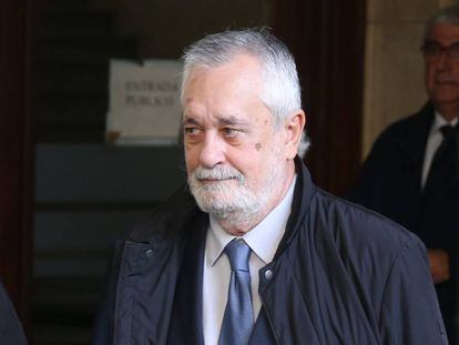 José Antonio Griñán sale de la Audiencia Provincial de Sevilla el día que fue notificado de sentencia de los ERE.