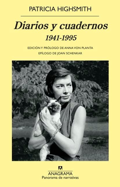 Portada libro 'Diarios y cuadernos, 1941-1995', Patricia Highsmith. EDITORIAL ANAGRAMA