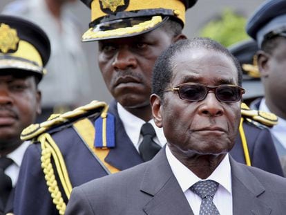 Robert Mugabe, en un acto en Harare, en 2009.
