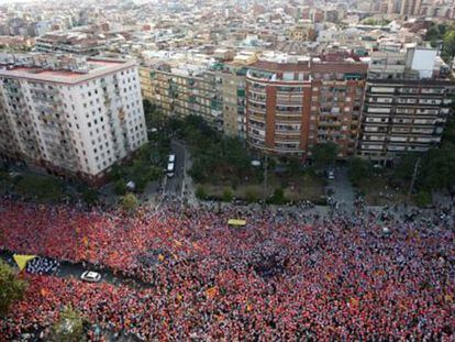 La manifestación de la Diada impulsa la candidatura de Mas para el 27-S