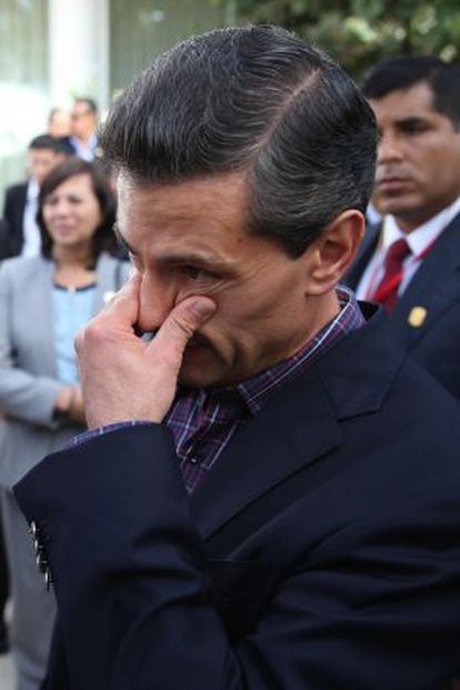 El presidente de México, Enrique Peña Nieto, el 2 de julio en Perú.