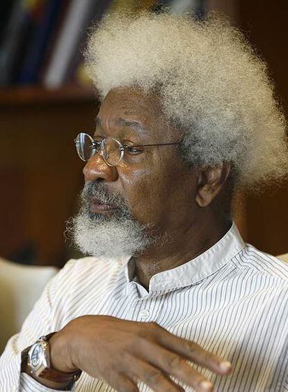 El escritor nigeriano y premio Nobel de Literatura Wole Soyinka, ayer en Avilés.