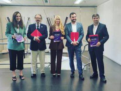 Participantes del estudio elaborado por la Asociación para la Defensa de la Marca (Andema), la Oficina Española de Patentes y Marcas (OEPM) y ClarkeModet. 