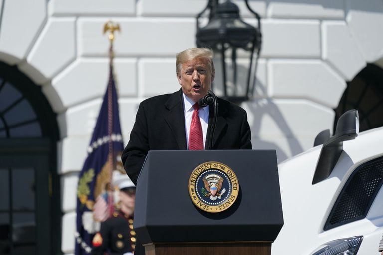 El presidente Donald Trump, en la Casa Blanca.