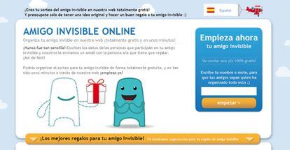 Página en español para organizar tu 'amigo invisible' por Internet