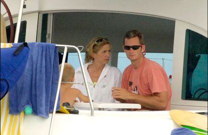 La infanta Cristina e I&ntilde;aki Urdangarin, en Mallorca.