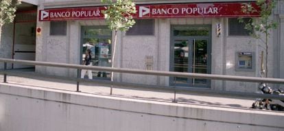 Una sucursal del Banco Popular en Madrid. Efe/Archivo