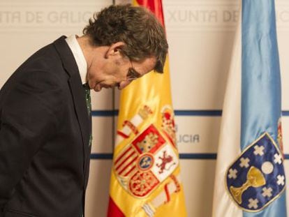 Alberto Núñez Feijóo, tras el Consello de la Xunta