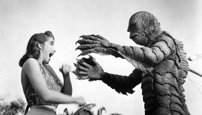 Fotograma de 'La mujer y el monstruo', de Jack Arnold.
