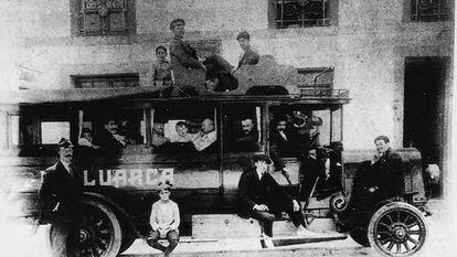 Antiguo autobús de la compañía asturiana Automóviles Luarca (Alsa).