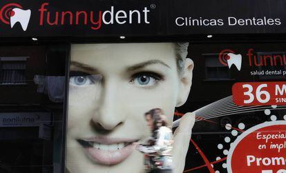 Fachada de una cl&iacute;nica Funnydent en Fuenlabrada