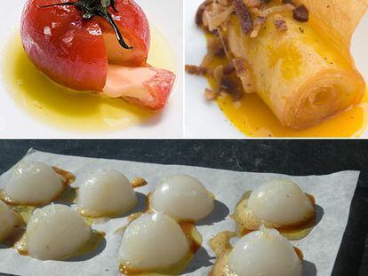 <i>Tomate kinder,</i> <i>patata puerro </i>y <i>ojos de calamar</i>.