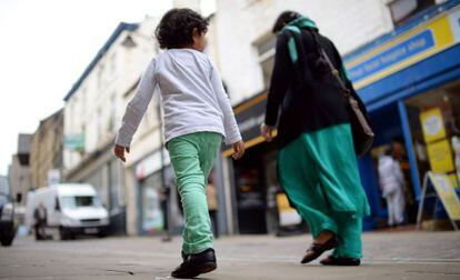 Una calle de Bradford, de donde proceden las hermanas desaparecidas.