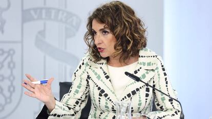 La vicepresidenta cuarta y ministra de Hacienda, María Jesús Montero.