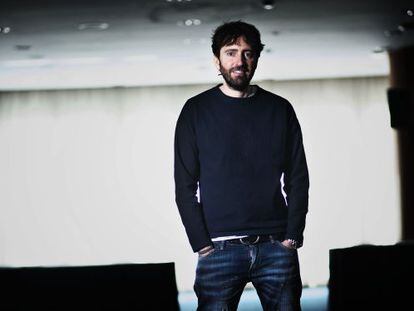 El cineasta Daniel S&aacute;nchez Ar&eacute;valo, ayer en Barcelona.