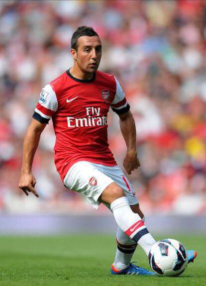 Cazorla, en un partido con el Arsenal