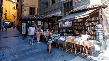 La librería San Ginés, en la calle de Arenal de Madrid tras las obras de reforma del Ayuntamiento.
