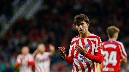 Joao Félix, durante el último partido de Liga con el Atlético de Madrid.
