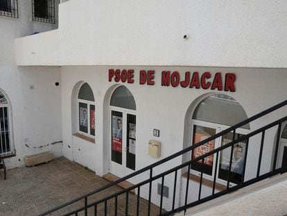 Sede del PSOE de Mojácar (Almería), el miércoles.