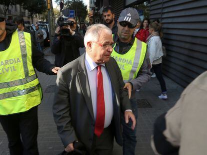 El extesorero de CDC Andreu Viloca, durante su detención por la trama del 3% en 2015.