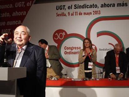 Manuel Pastrana recibe el apoyo de los asistentes al 10&ordm; congreso de UGT.