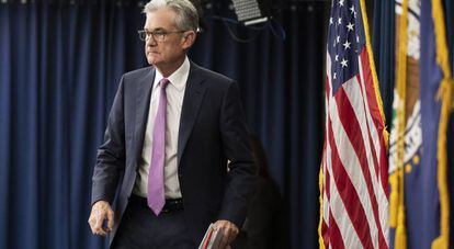 El presidente de la Reserva Federal de EE UU, Jerome Powell.
