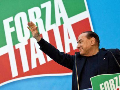 Silvio Berlusconi, en un mítin en 2013.