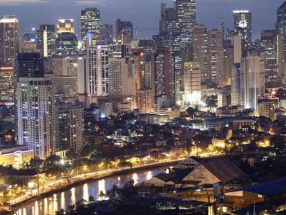 Makati, el centro comercial y de negocios de Manila.