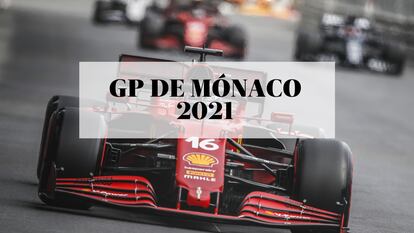 El piloto de Ferrari Charles Leclerc en el circuito de Montecarlo, durante el Gran Premio de Mónaco de Fórmula 1 2021.