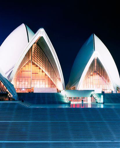 La Ópera de Sidney, obra del arquitecto danés Jorn Utzon.