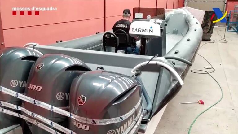 La lancha intervenida por los Mossos y Vigilancia Aduanera que se reconvertirá en un barco patrulla.