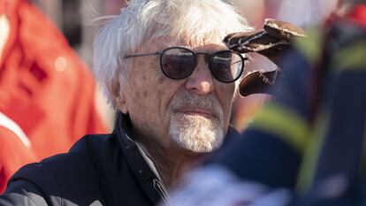 Bernie Ecclestone en Austria en enero de 2020 durante una competición automovilística.