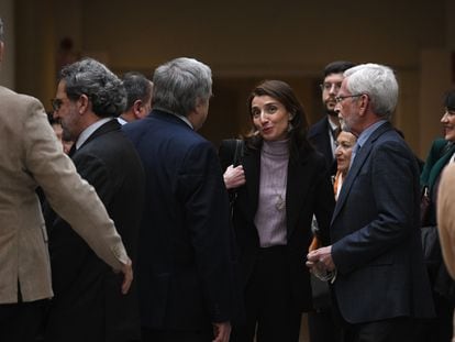 La ministra de Justicia, Pilar Llop, este martes en el Senado.