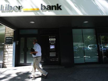 Oficina de Liberbank en Madrid.