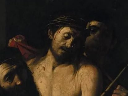 'Ecce homo' atribuido a Caravaggio y retirado de la subasta de la Casa Ansorena de Madrid.