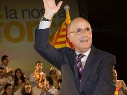 Josep Antoni Duran Lleida en el acto de inicio de la campaña de CiU.