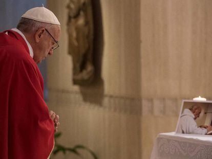 El Papa Francisco este mi&eacute;rcoles en el Vaticano.
