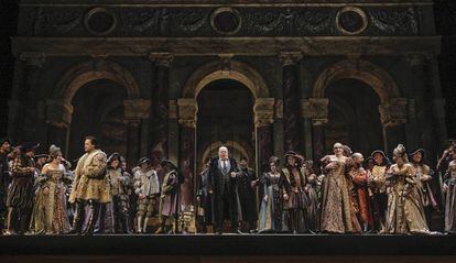 Ensayo de la &oacute;pera &#039;Rigoletto&#039;, en el Teatre Principal de Palma. 