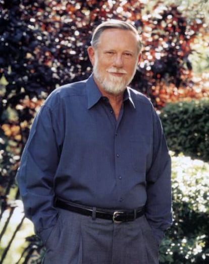 Charles Geschke en su casa de Los Altos (California).