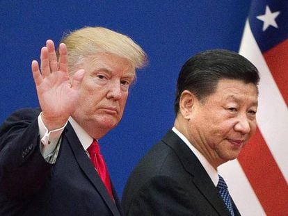 El presidente de EE UU, Donald Trump, y el máximo dirigente de China, Xi Jinping.